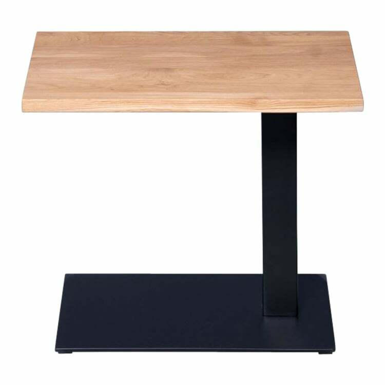 Tavolino di complemento Bibi, legno, quercia/nero