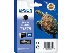 EPSON Schildkröte, T1578, Matt-Schwarz, C13T15784010; Tintenpatrone