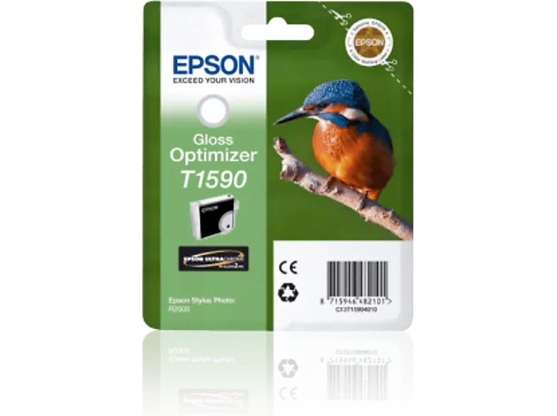 EPSON Eisvogel, T1590, Gloss Optimizer, C13T15904010; Tintenpatrone