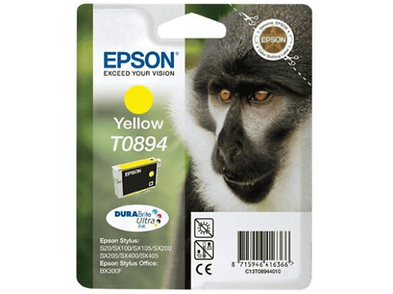 Epson Pawian, T0894, Gelb, C13T08944011; Tintenpatrone