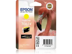 EPSON Flamingo, T0874, Gelb, C13T08744010; Tintenpatrone