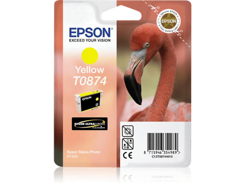 Epson Flamingo, T0874, Gelb, C13T08744010; Tintenpatrone