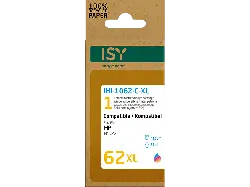ISY IHI-1062-B-XL HP Nr. 62XL, farbig, wiederaufbereitet; Tintenpatrone
