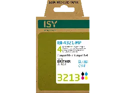 ISY IBI-4321-MP Multipack4 Brother LC-3213, farbig/schwarz, wiederaufbereitet; Tintenpatrone