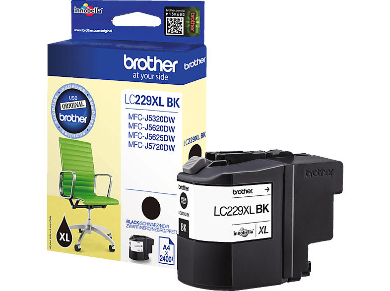 Brother LC229XLBK Black; Tintenpatrone