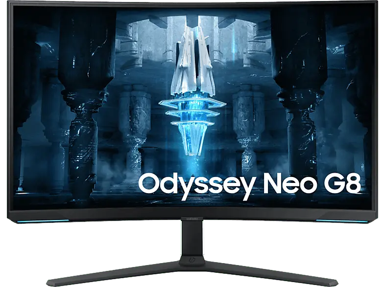 Samsung Odyssey Neo G8 32 Zoll Curved Gaming Monitor, UHD 4K, 1 ms Reaktionszeit, 350 cd/m², 240 Hz, Weiß