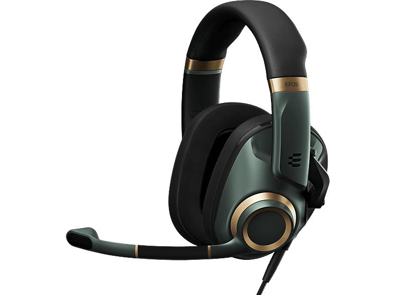 Epos Gaming Headset H6 Pro mit geschlossener Akustik, Over-Ear, 3.5mm, Racing Green