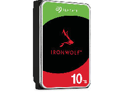 Seagate 10TB Festplatte IronWolf NAS HDD +Rescue, 3.5 Zoll, 7200rpm, 256MB Cache, Silber