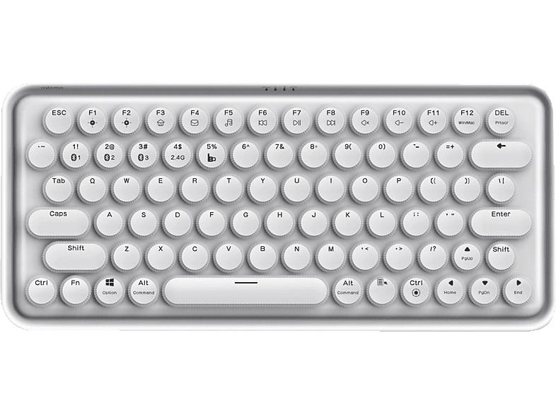 Rapoo 217398 Mechanische Multimodus-Tastatur "Ralemo Pre 5", Weiß, QWERTZ
