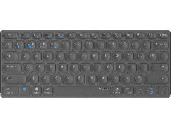 Rapoo Tastatur E9600M Blade, Kabellos, QWERTZ, Dunkelgrau