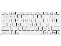 Rapoo 217362 Kabellose Multimodus-Tastatur "E9600M", Weiß, QWERTZ