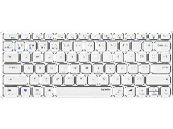 RAPOO 217362 Kabellose Multimodus-Tastatur "E9600M", Weiß, qwertz