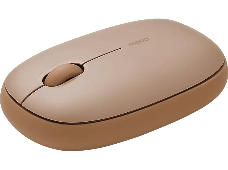 RAPOO M660 Silent Maus, Bluetooth 5.0, 1300 dpi, 3-Tasten, USB 3.0, Braun