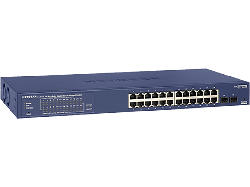 Netgear GS724TPv2 24-Port Gigabit Ethernet PoE+ Smart Switch mit 2 SFP Ports und Cloud Management