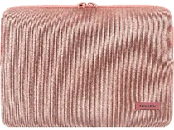 VIVANCO velluto Sleeve für Notebook 12 Zoll und MacBook 13 Zoll, rosa; Notebookhülle