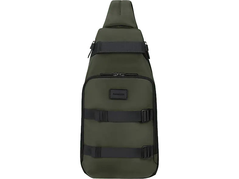 SAMSONITE Sackmod Sling Bag, 4 Liter, Größe M, Recyceltes Polyesther, Foliage Green