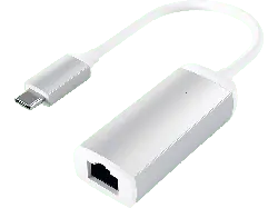 SATECHI USB-C auf RJ45 Adapter, USB 3.0, Silber