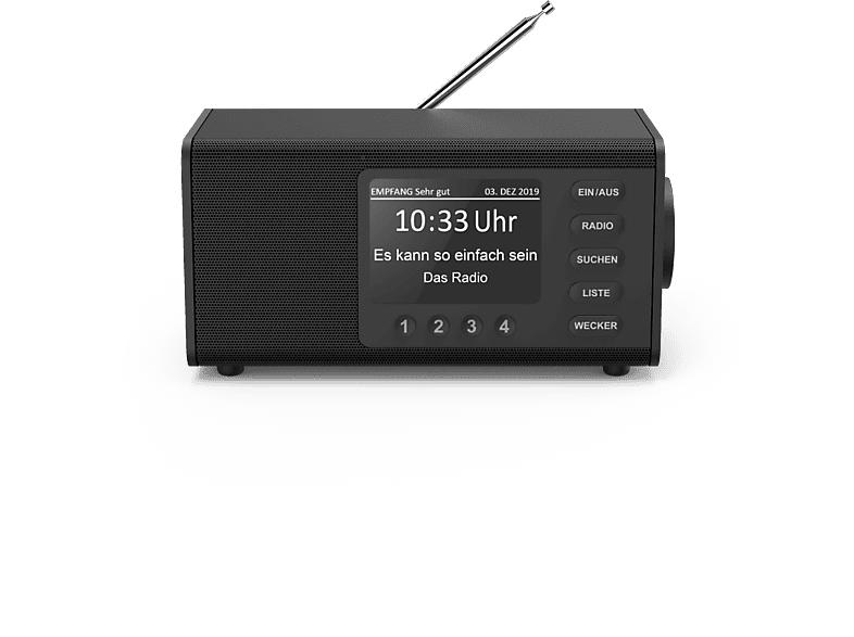 Hama 54897 Digitalradio "DR1000DE", FM/DAB/DAB+, Schwarz; DAB+ Radio