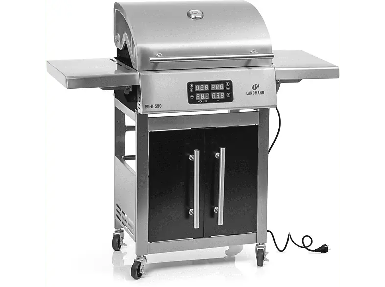 LandmanN 01992 EG-II-590 Elektrogrill, Silber (3200 Watt)