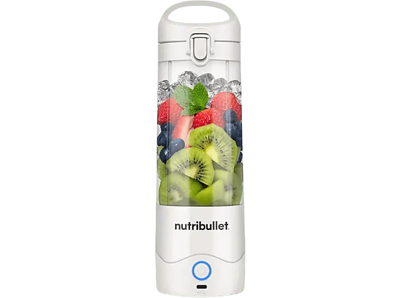 Nutri Bullet NBP 003W Portable Smoothie Maker (White, 475 ml)