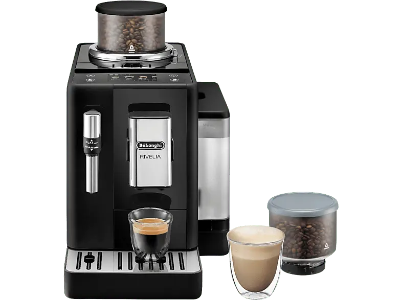 De'Longhi Exam 440.35 B RIVELIA Kaffeevollautomat (Onyx Black, Stahlmahlwerk, 19 bar)