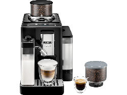 De'Longhi EXAM440.55.B Rivelia Kaffeevollautomat (Schwarz, Kegelmahlwerk, 19 bar, externer Milchbehälter)