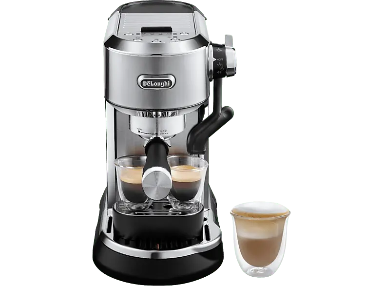 De'Longhi EC950M Dedica Maestro Plus Kaffeevollautomat (Silber, 1450 Watt, 15 bar)