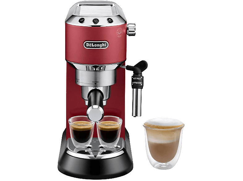 De'Longhi EC685.R Dedica Style Espressomaschine (Rot, 1350 Watt, 15 bar)