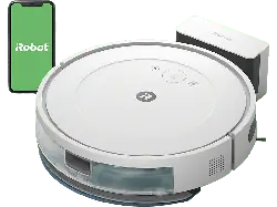 iRobot Roomba Combo Y011240 Essential Saug- und Wischroboter, 4-Stufen-Reinigungssystem, Kompatibilität mit Sprachassistenten (Weiß, Laufzeit: bis zu 120min.)