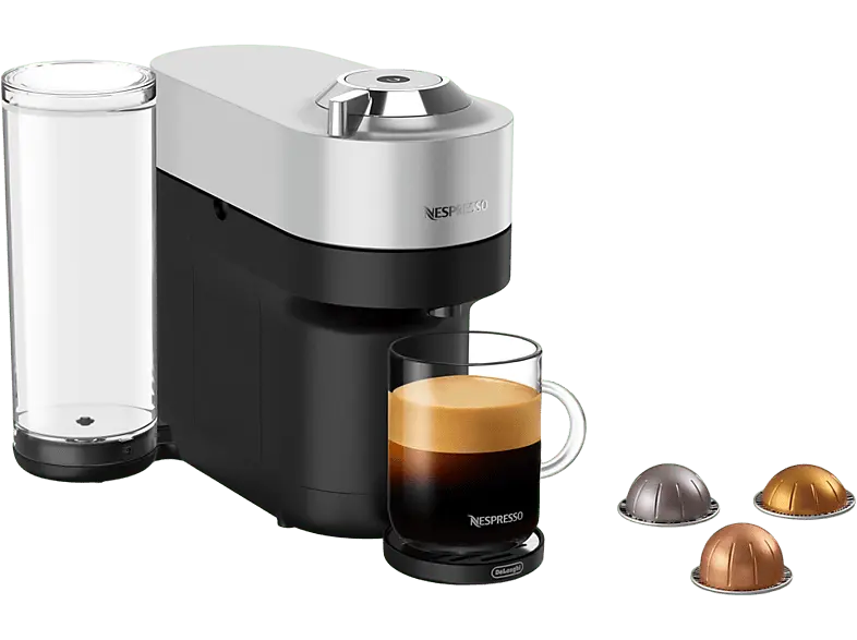 De'Longhi ENV 95 S Vertuo Pop + Deluxe Kapselmaschine Silber