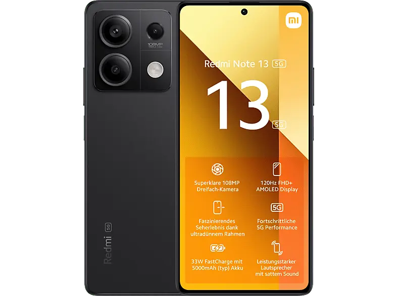 Xiaomi Redmi Note 13 5G 256 GB, Graphite Black