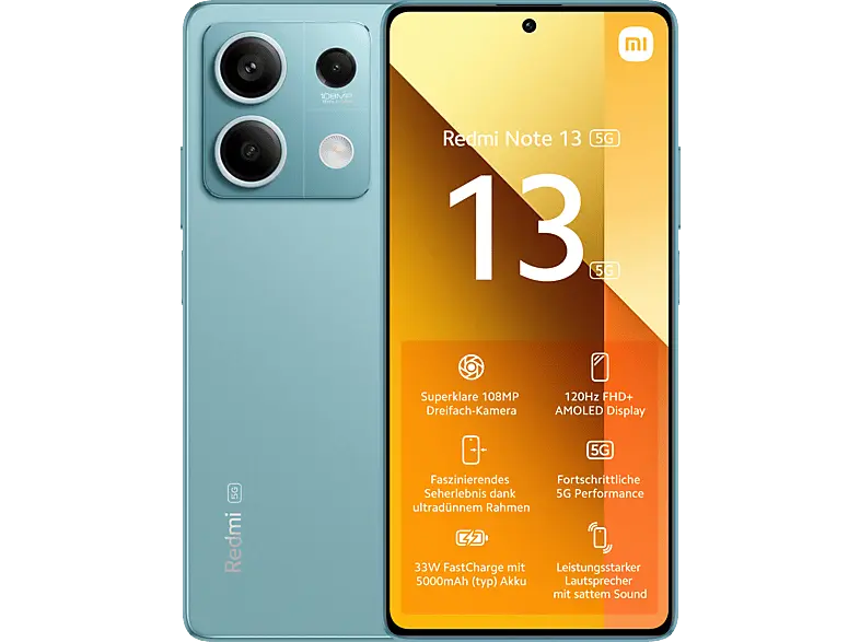 Xiaomi Redmi Note 13 5G 128 GB, Ocean Teal