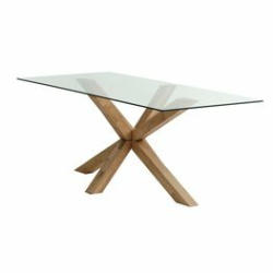 JYSK Dining table AGERBY 90x190 glass/oak