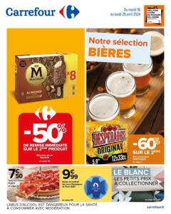 Carrefour - Prévisualisation de Carrefour Notre sélection Bières valide à partir de 16.04.2024