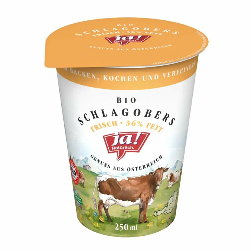 Ja! Natürlich Bio Schlagobers 36%