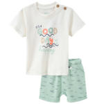 Ernsting's family Baby T-Shirt und Shorts mit Bio-Baumwolle - bis 26.04.2024