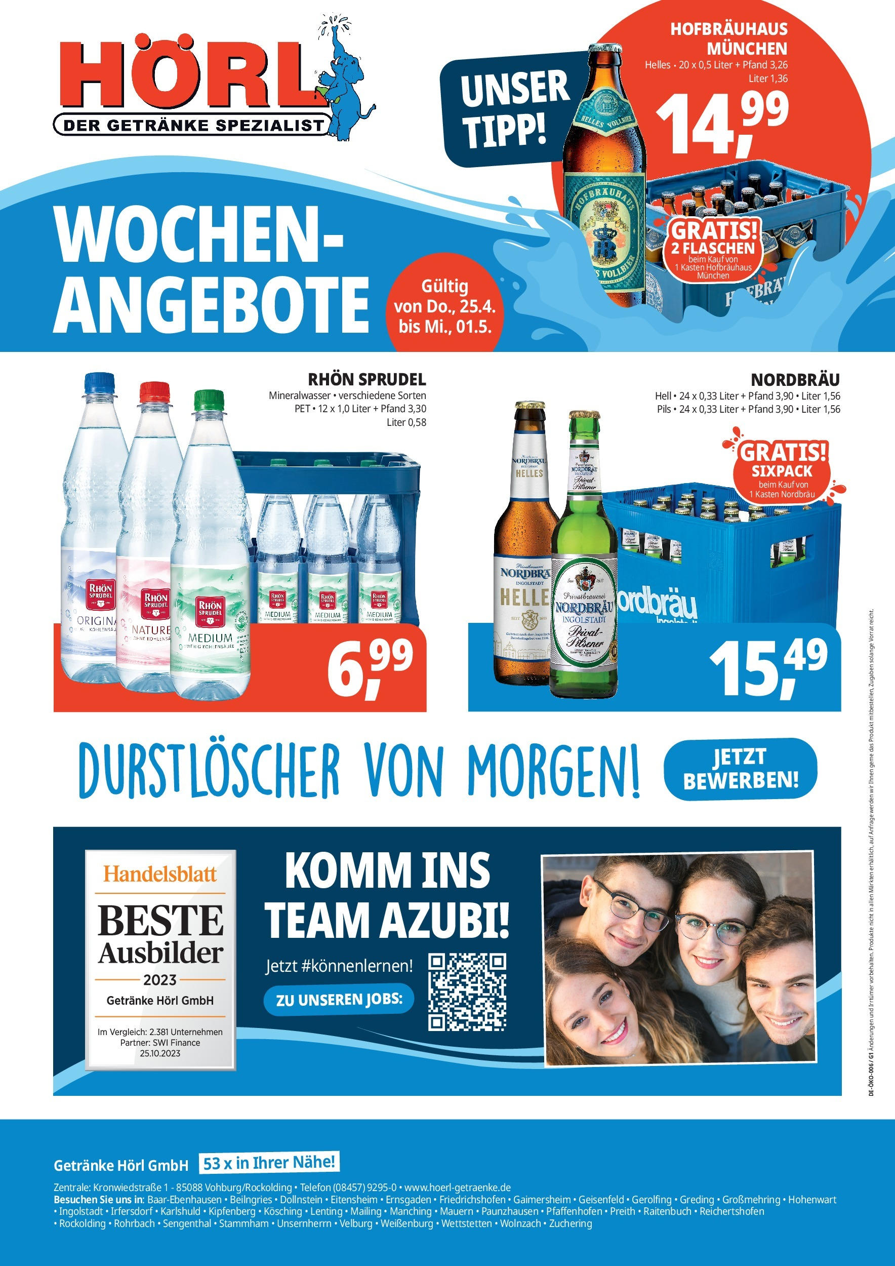 OFFERS - Getränke Hörl: Wochen-Angebote! (ab 24.04.2024) zum Blättern | Seite: 3 | Produkte: Telefon