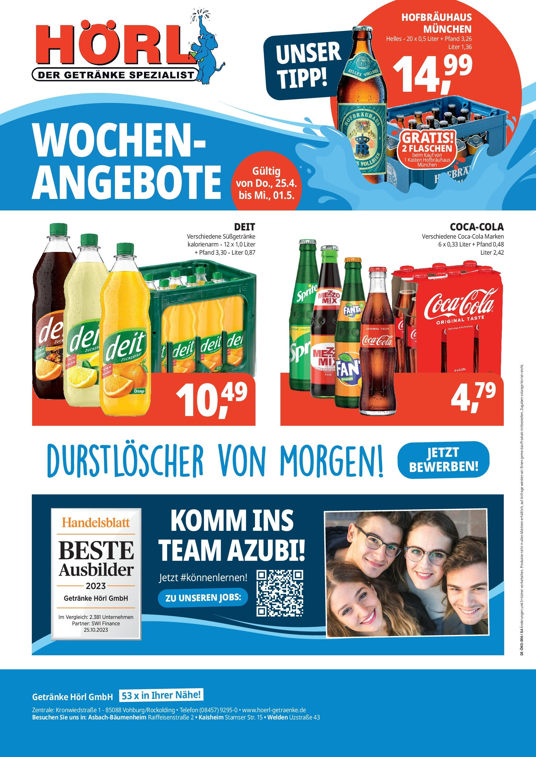OFFERS - Getränke Hörl: Wochen-Angebote! (ab 24.04.2024) zum Blättern | Seite: 8 | Produkte: Fanta, Sprite
