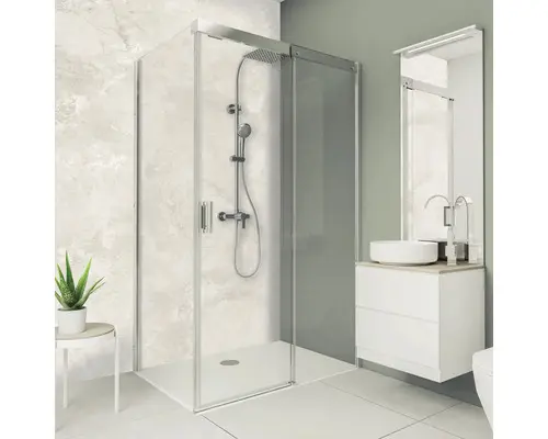 Duschrückwand Breuer 2550x1000x3 mm Marmor beige