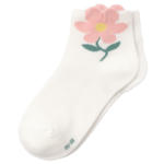 Ernsting's family 1 Paar Damen Sneaker-Socken mit Blumen-Detail - bis 28.04.2024