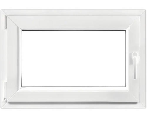 Kellerfenster Dreh-Kipp Kunststoff RAL 9016 verkehrsweiß 600x400 mm DIN Links