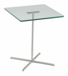 Table d’appoint 8502 ELEGANT, verre, transparent