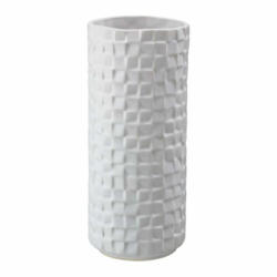 Vase décoratif SQUARE, céramique, blanc
