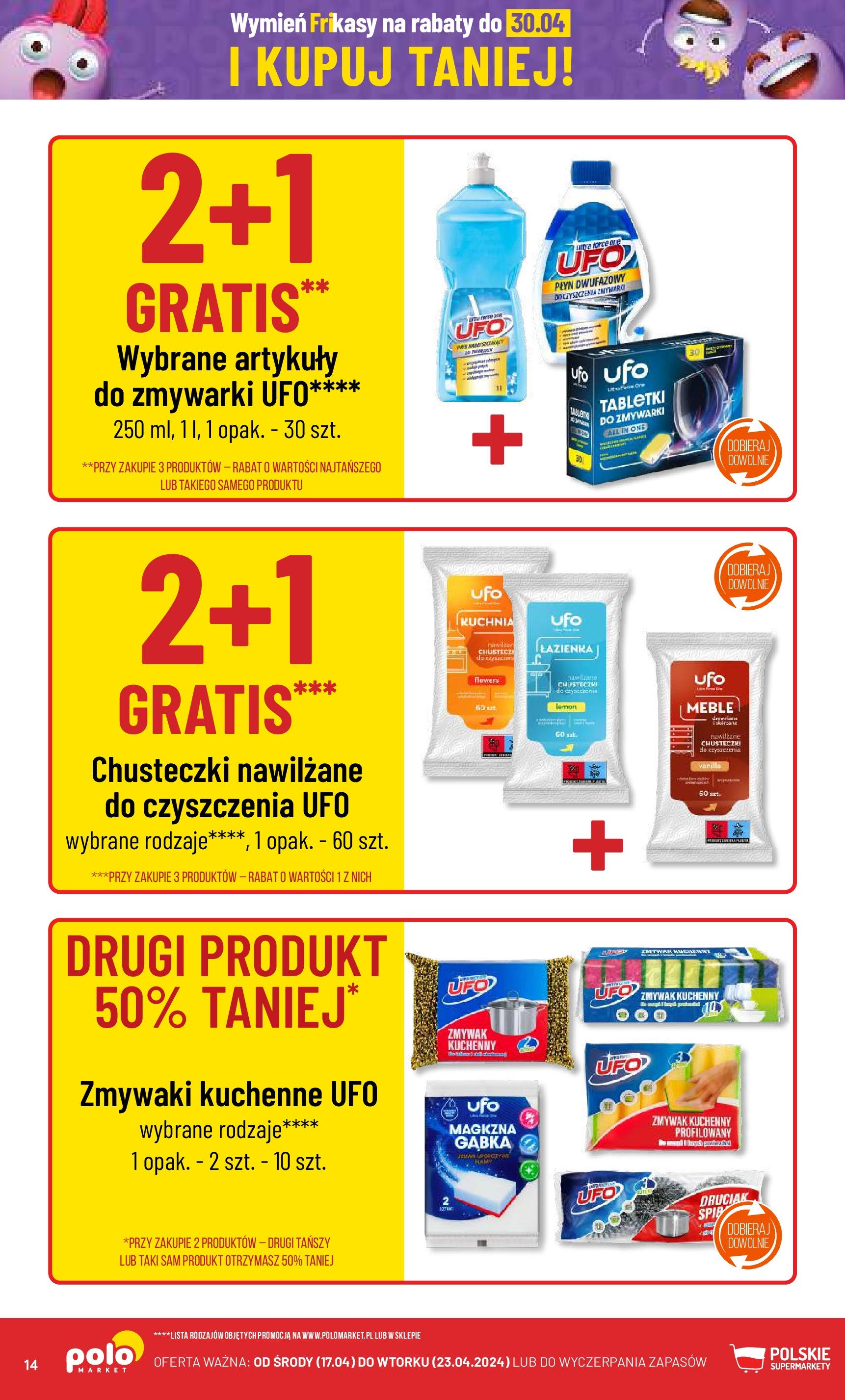 POLOmarket gazetka od jutra (17.04.2024) - Nowa PDF | Strona: 14 | Produkty: Gąbka