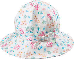 ALANA Hut mit Blumen-Muster, weiß, Gr. 50/51