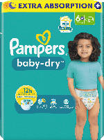 dm-drogerie markt Pampers Windeln Baby Dry Gr.6+ Extra Large (14-19kg) - bis 31.05.2024