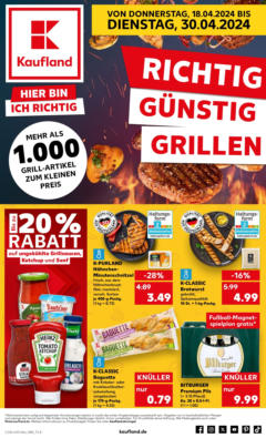 Kaufland Richtig Günstig Grillen - gültig ab dem 18.04.2024 | Seite: 4 | Produkte: Grill, Fisch, Mayonnaise, Knoblauch