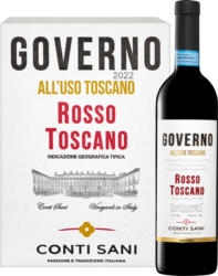 Conti Sani Governo all'uso Toscano Rosso, Italia, Toscana, 2022, 6 x 75 cl