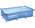 Hornbach Aufstellpool Framepool Bestway Family eckig 259x170x61 cm ohne Zubehör blau