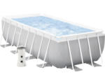 Hornbach Aufstellpool Framepool-Set Marimex Premium 200x400x122 cm inkl. Kartuschenfilteranlage & Leiter grau